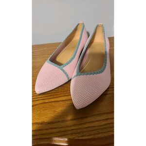 Vionic Dahlia Pointed Toe Ballet Flats Comfort Shoes cameo Pink‎ Sz 8 New